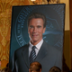 Illustration for article titled Caption This Pic of Arnold Schwarzenegger Gazing At His New Portrait